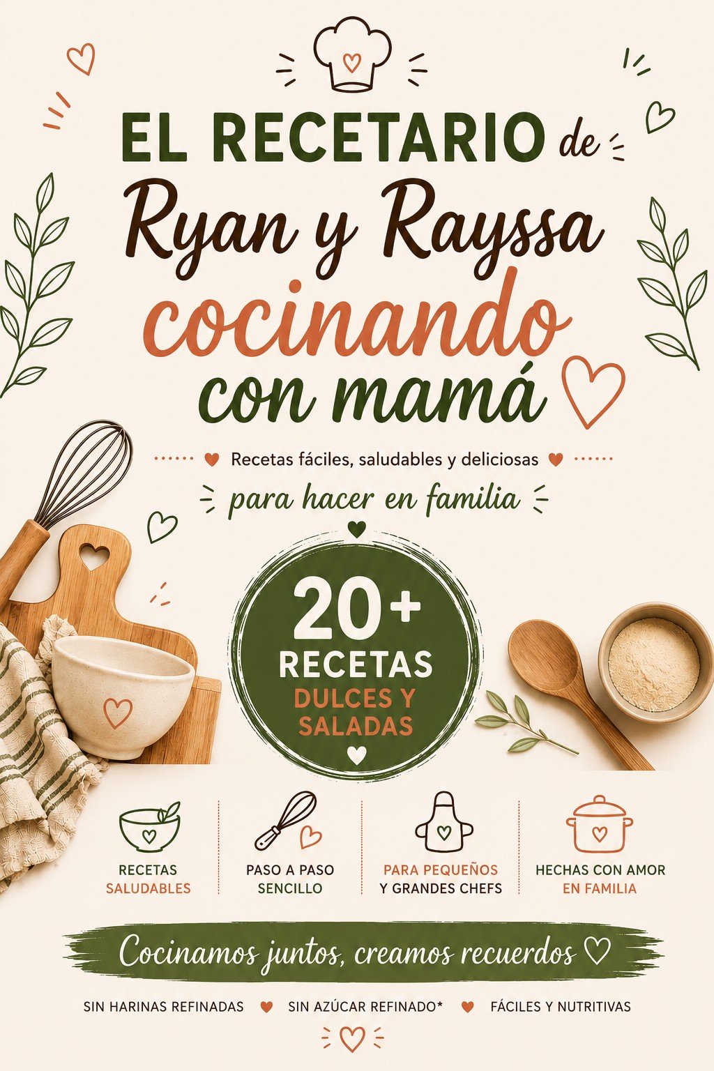 Portada del recetario Cocinando con Mamá